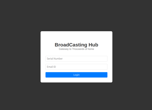 Broadcasting Hub on boarding fee